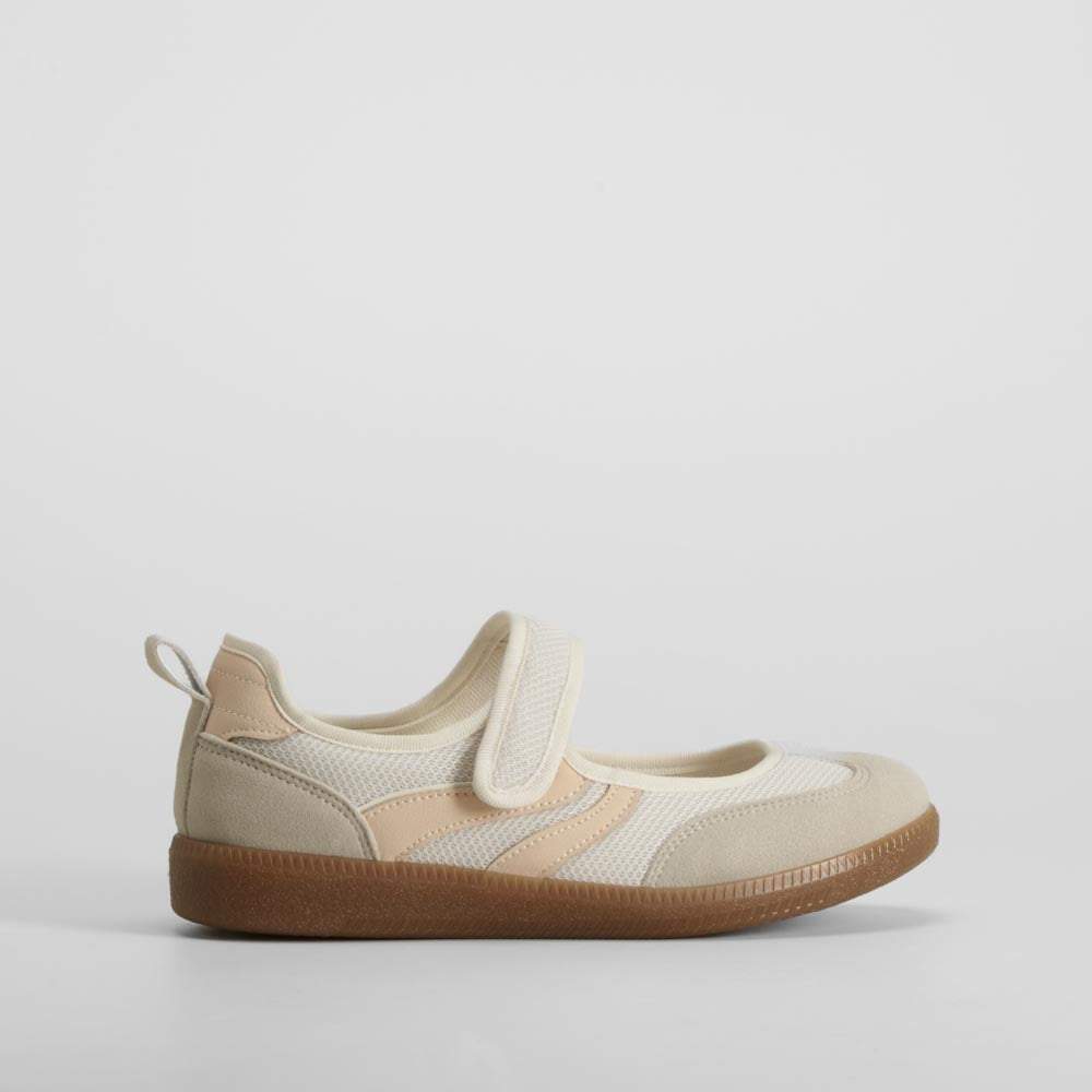Bailarina deportiva velcro beige NYC