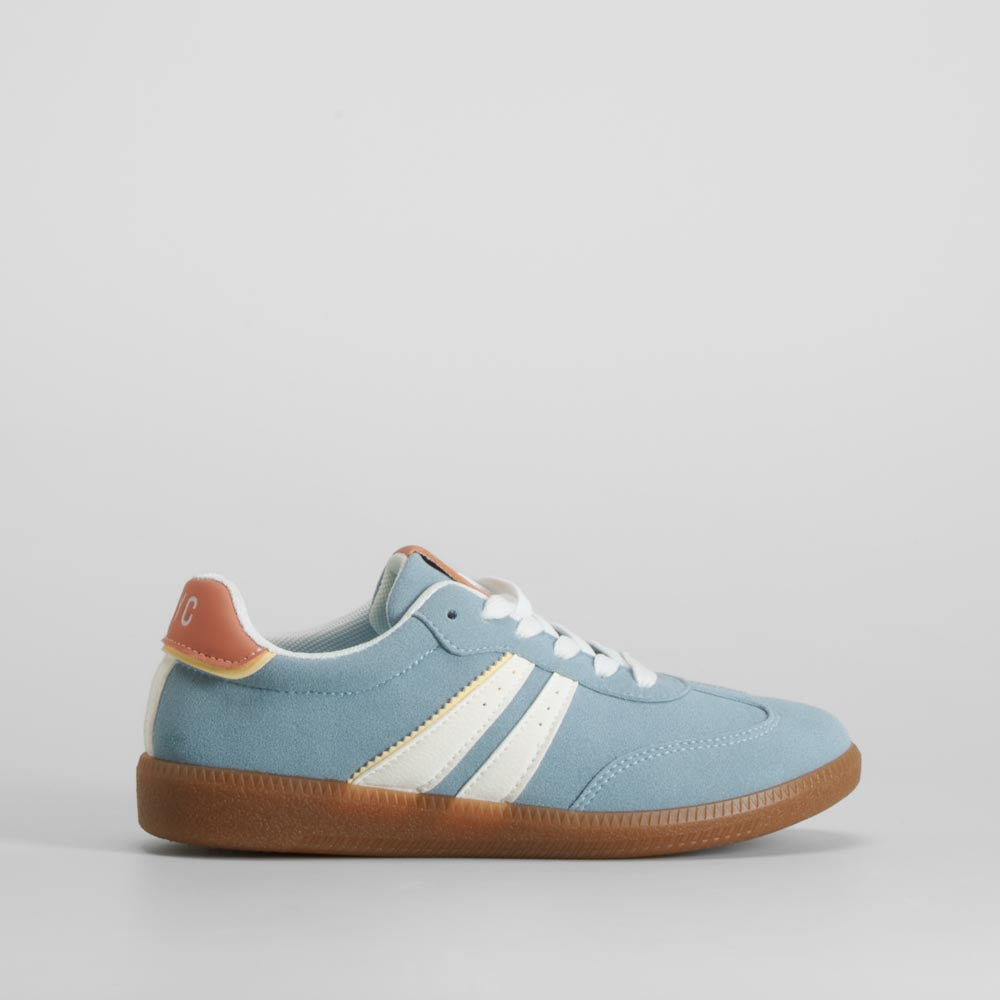 Sneaker suela caramelo azul NYC