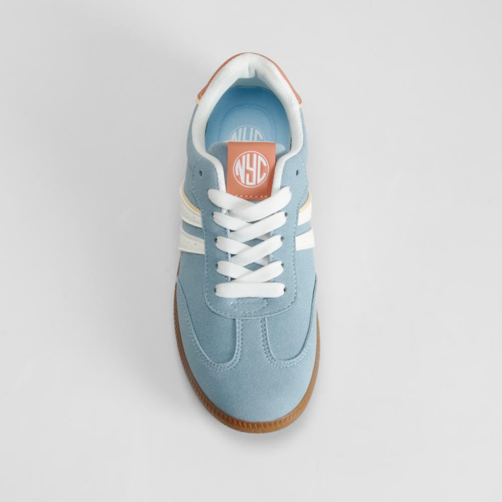 Sneaker suela caramelo azul NYC