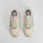 Zapatilla retro jogging mesh beige NYC