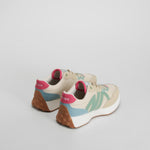 Zapatilla retro jogging mesh beige NYC