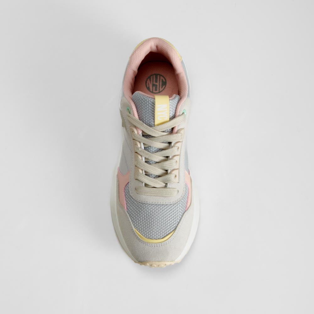 Zapatilla retro jogging gris NYC