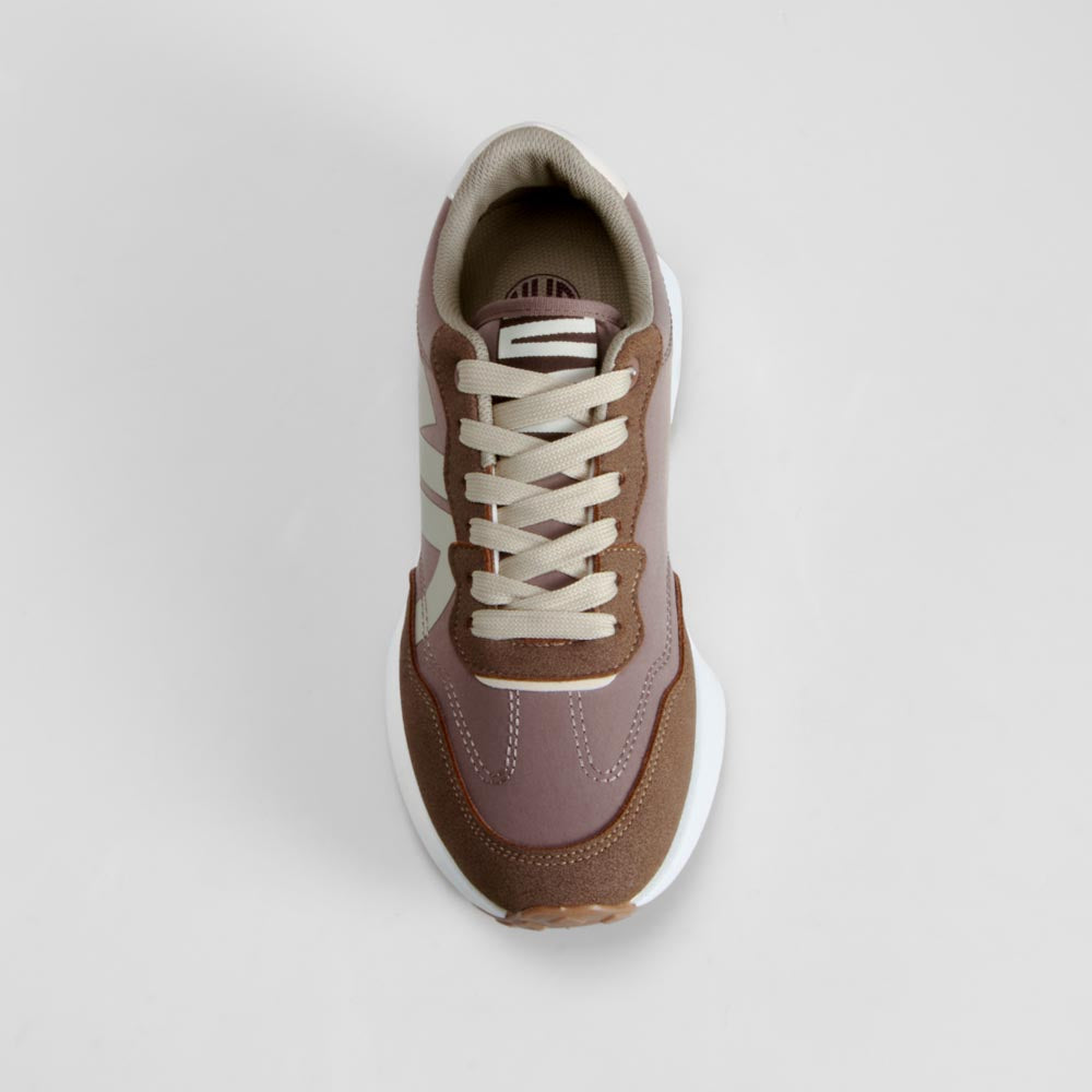Zapatilla retro jogging marrón NYC