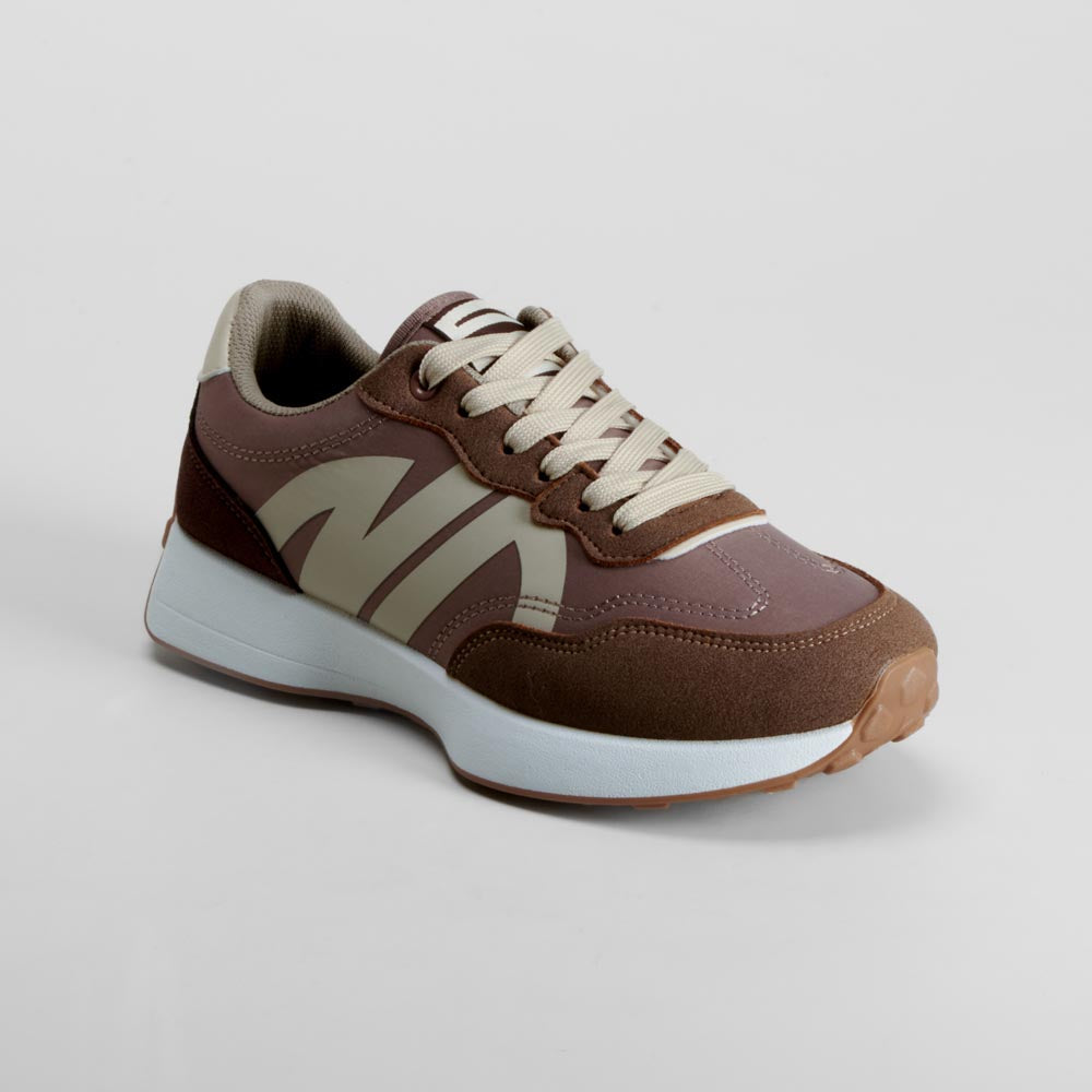 Zapatilla retro jogging marrón NYC
