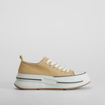 Zapatilla lona plataforma amarillo NYC