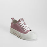 Zapatilla lona plataforma casual rosa NYC