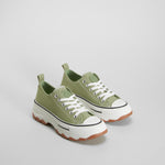 Zapatilla lona deportiva verde NYC