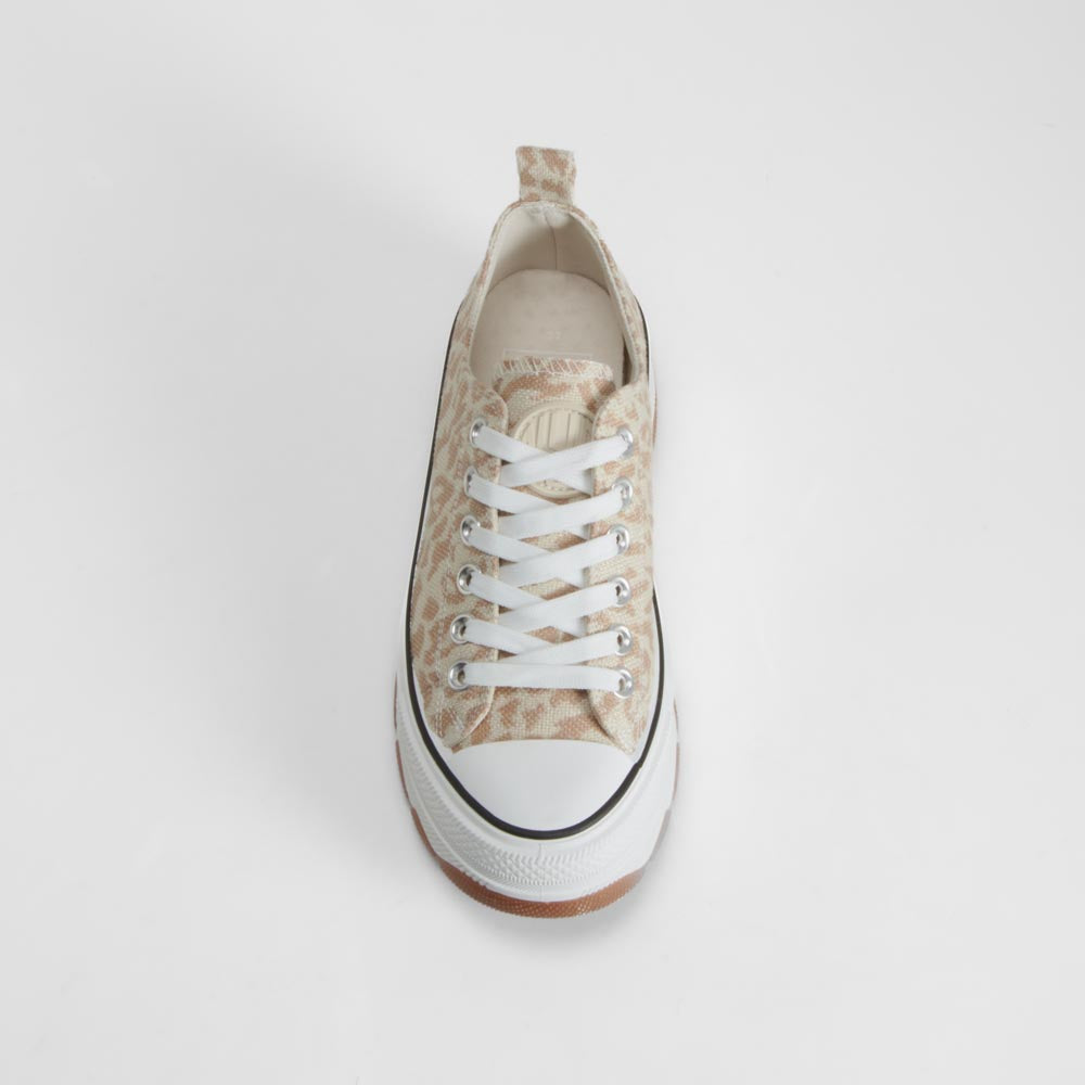 Zapatilla lona chunky animal print NYC