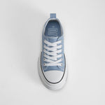 Zapatilla lona plataforma azul NYC