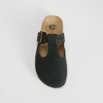 Zueco bio negro con hebilla NYC