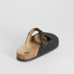 Zueco bio negro con hebilla NYC