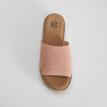Sandalia plataforma rosa piel NYC