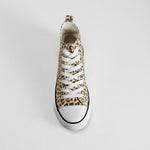 Zapatilla alta de lona animal print multicolor NYC
