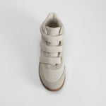 Botín cuña velcro beige NYC