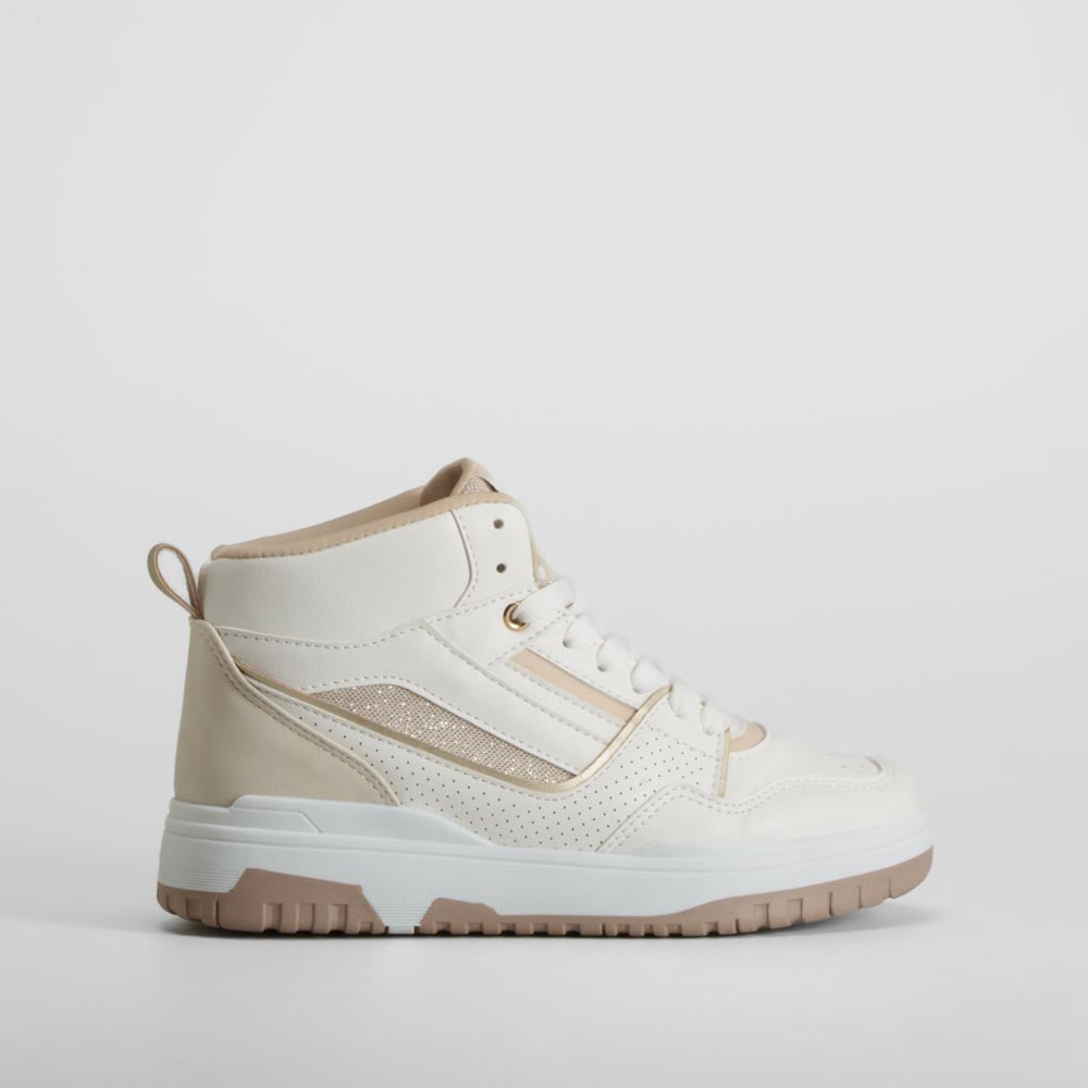 Zapatilla alta blanca NYC