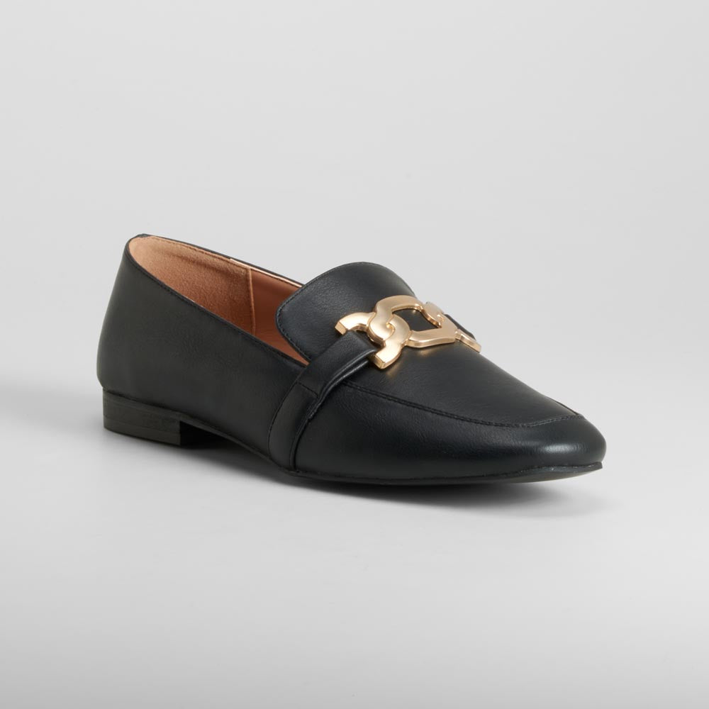 Mocasín negro elegante PICCOLA PIU