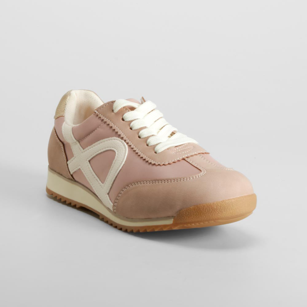 Zapatilla rosa cordones diseño clásico PICCOLA PIU