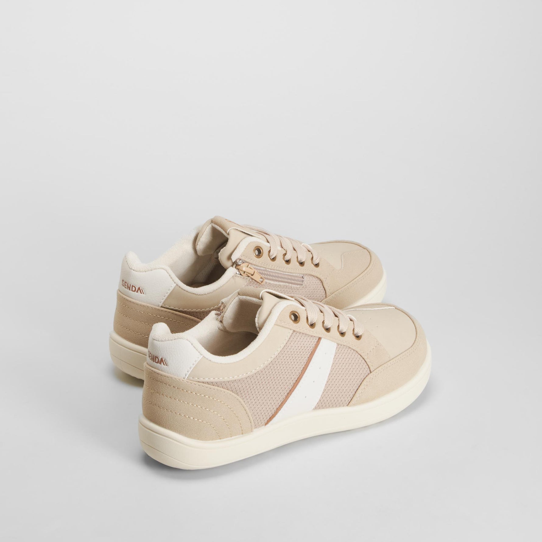 Zapatilla deportiva barefoot blanca SENDA ROAD