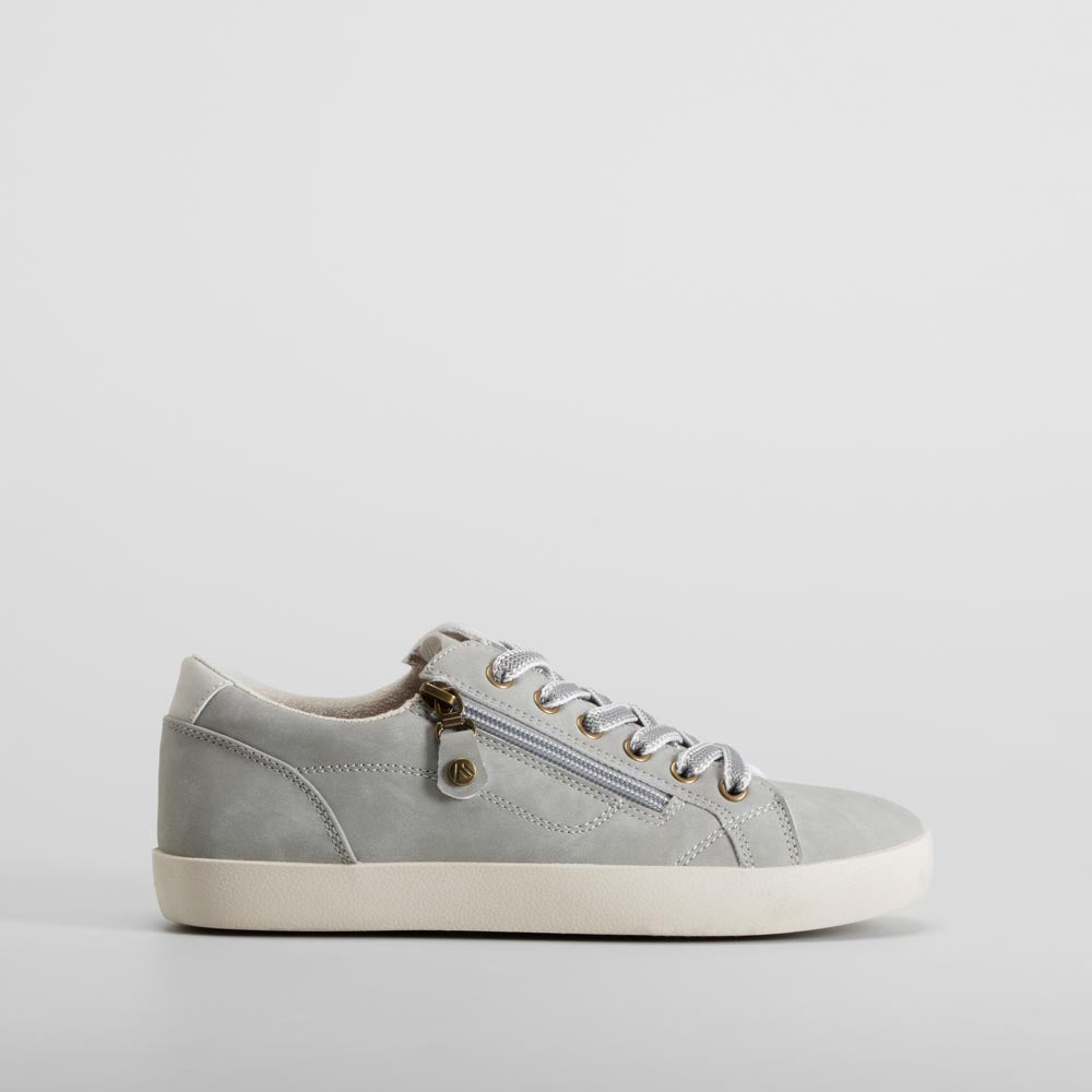 Zapatilla casual gris con cremallera SENDA ROAD