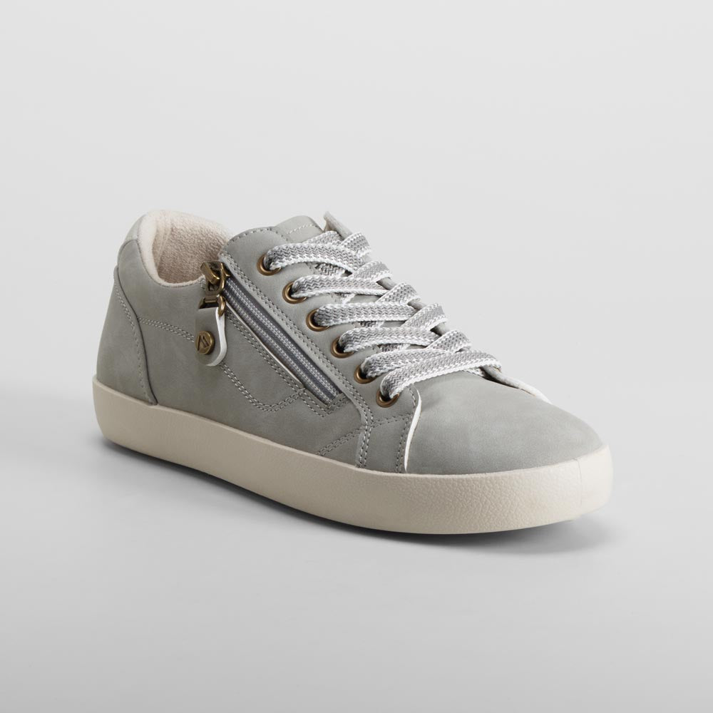 Zapatilla casual gris con cremallera SENDA ROAD