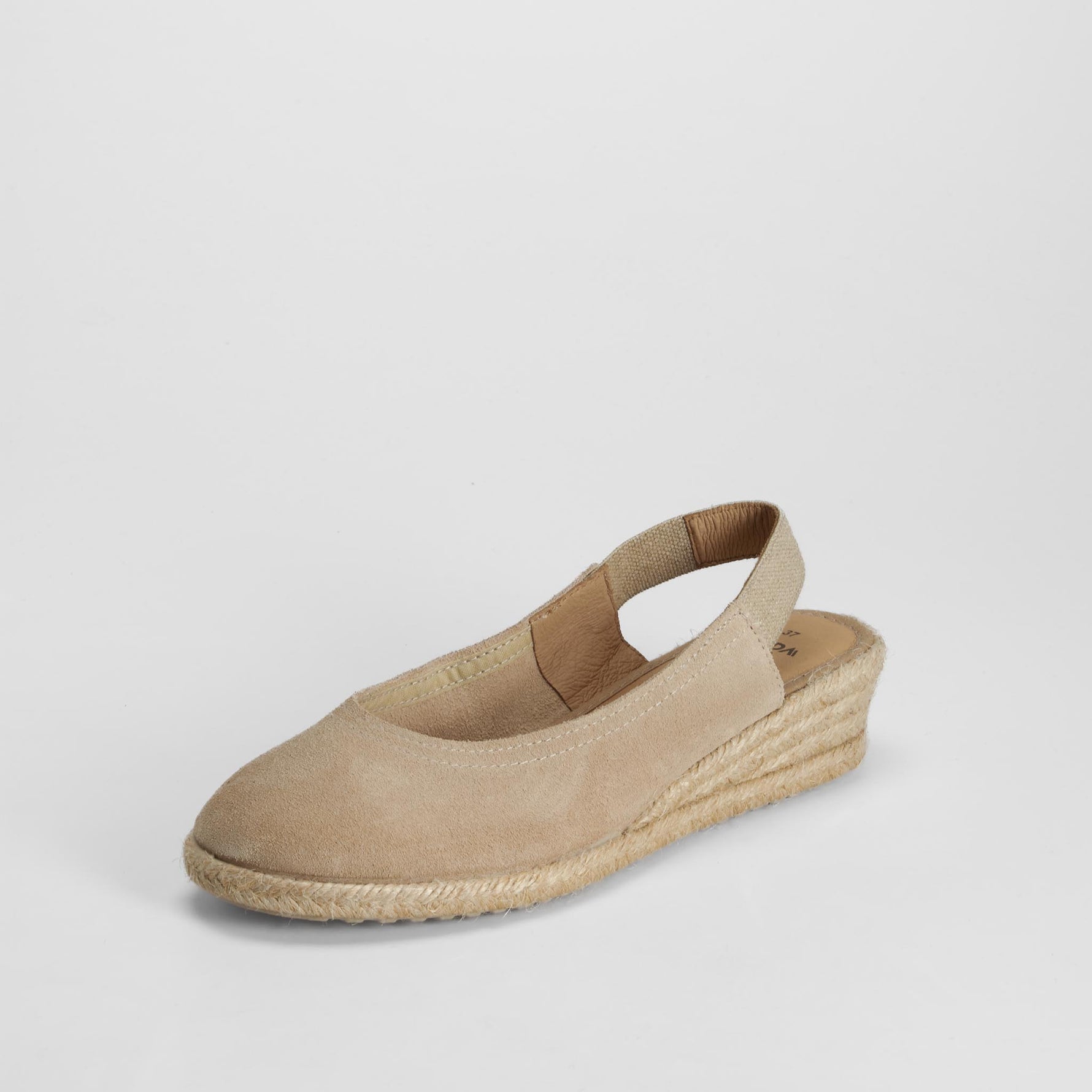 Sandalia cuña color beige piel SENDA ROAD