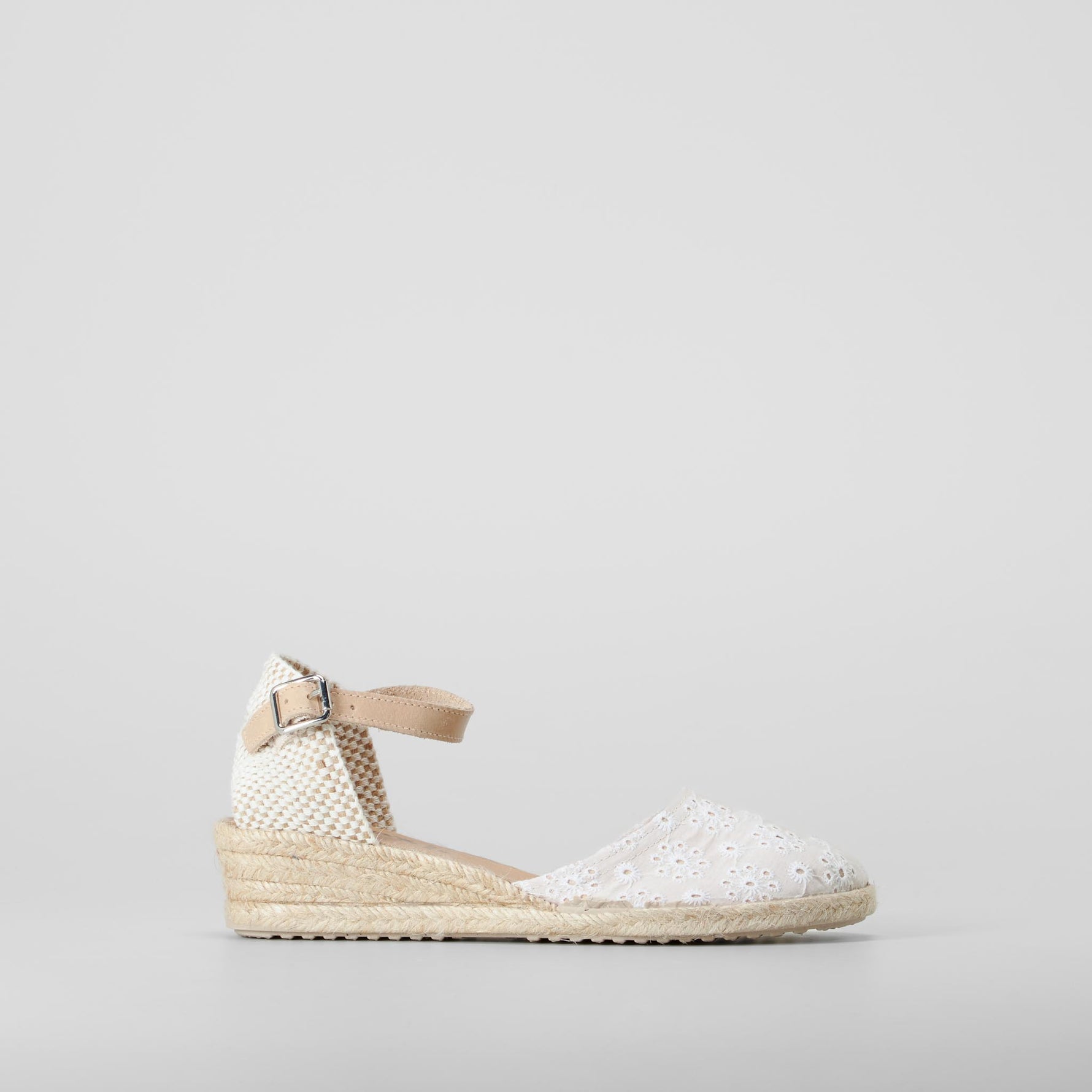 Sandalia cuña baja yute pulsera beige SENDA ROAD
