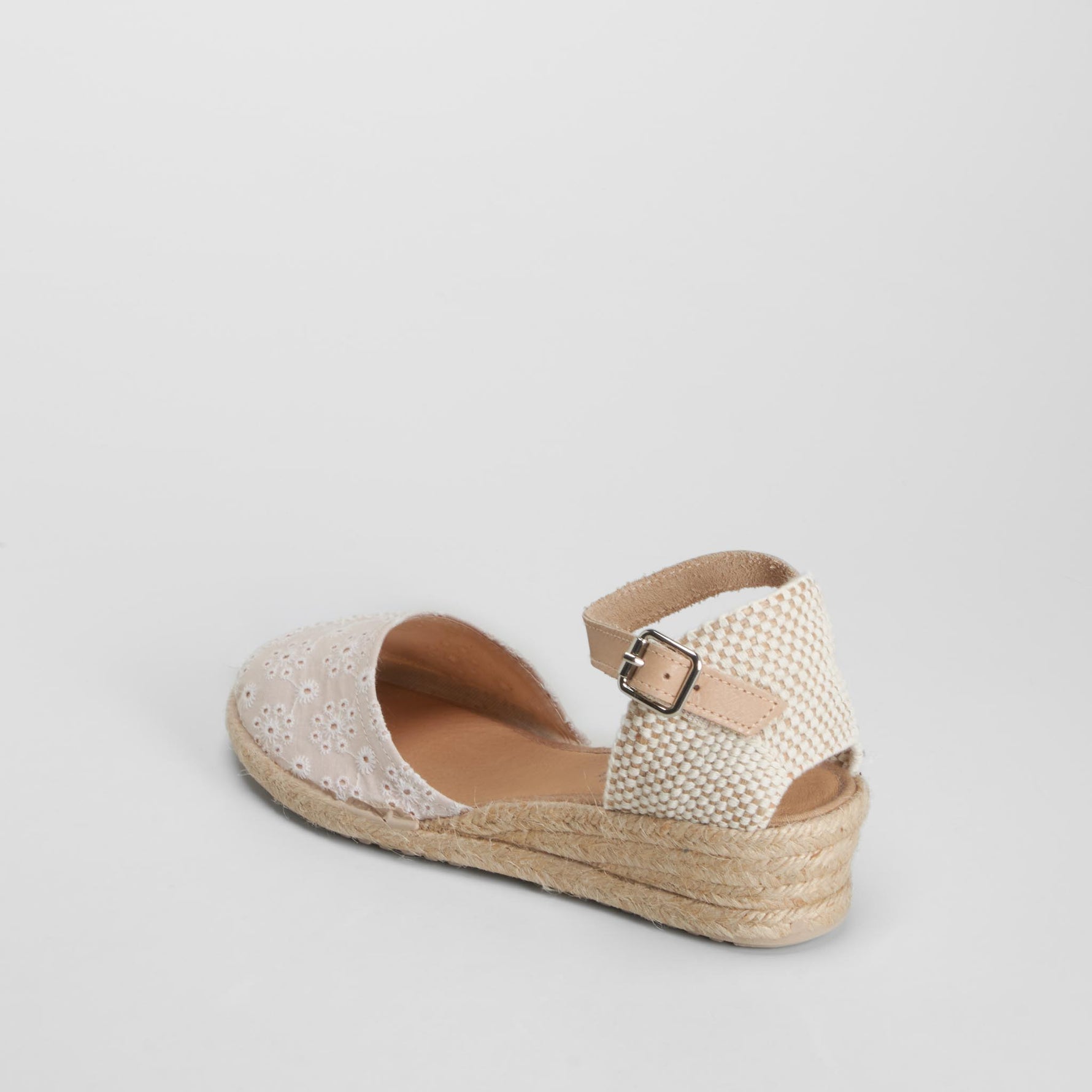 Sandalia cuña baja yute pulsera beige SENDA ROAD