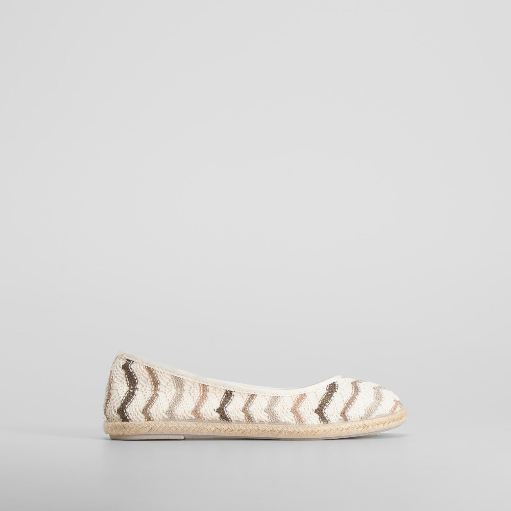 Bailarina rayas beige SENDA ROAD