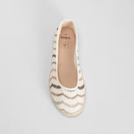 Bailarina rayas beige SENDA ROAD