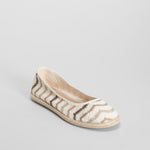 Bailarina rayas beige SENDA ROAD