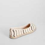 Bailarina rayas beige SENDA ROAD