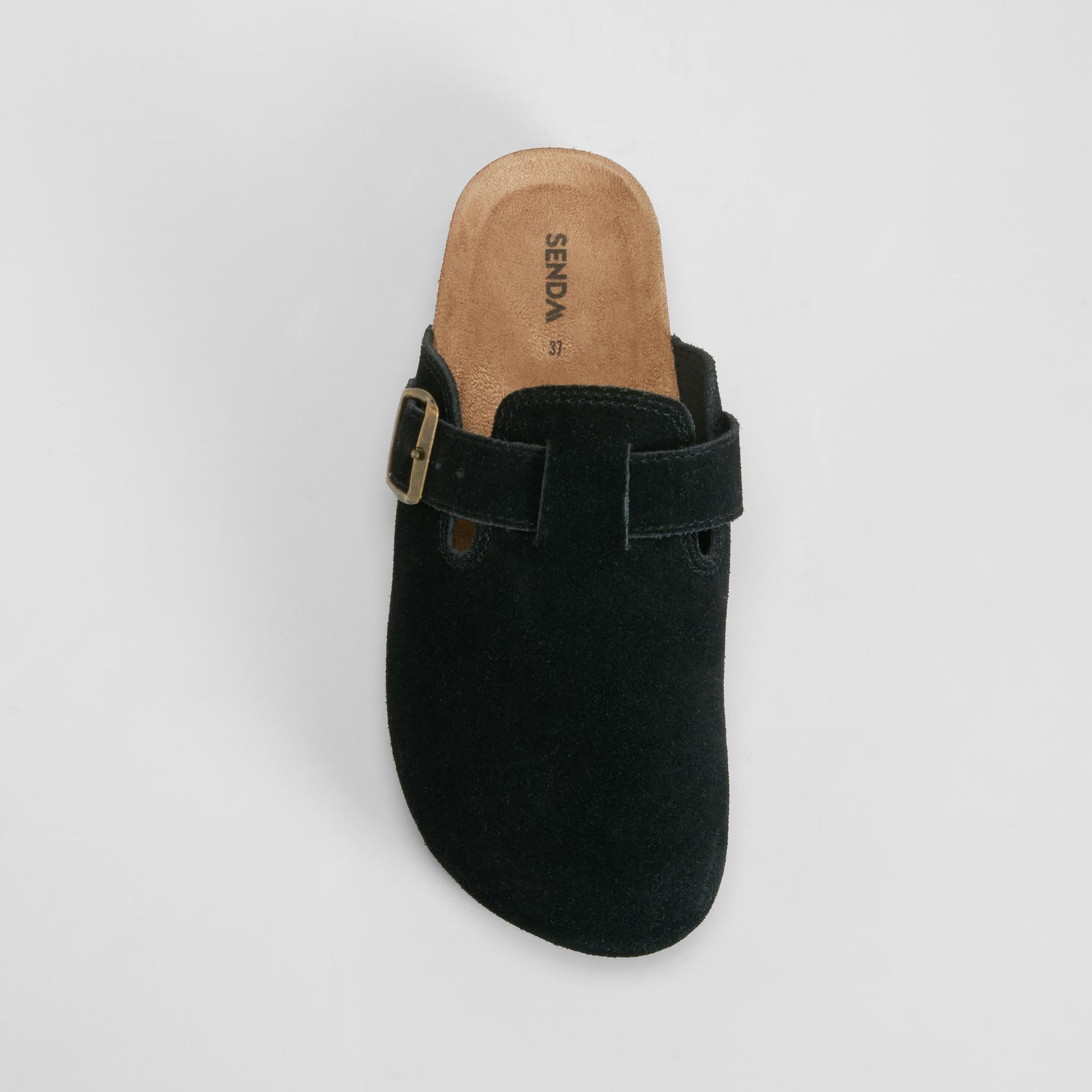 Zueco bio negro piel SENDA ROAD