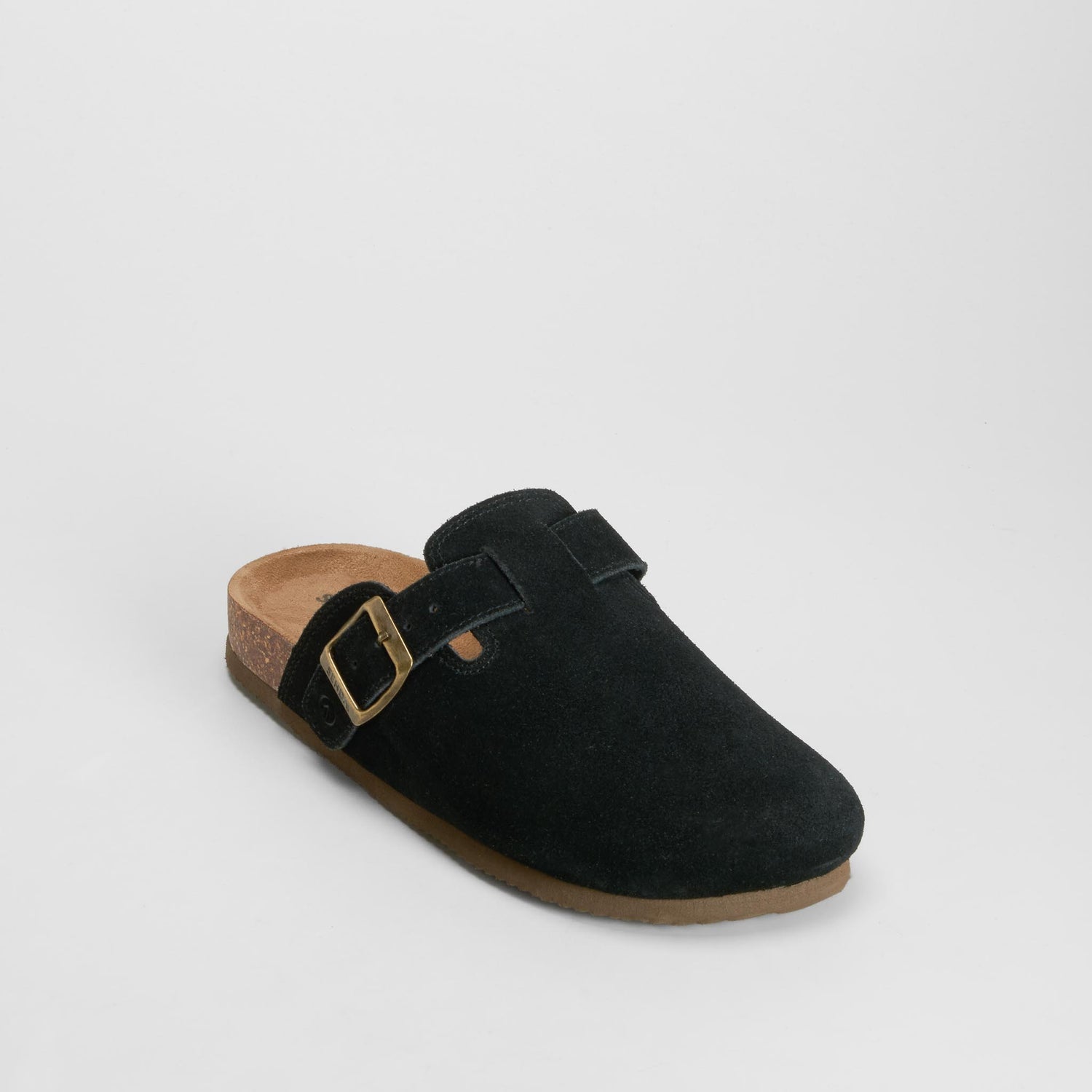 Zueco bio negro piel SENDA ROAD
