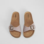 Sandalia bio corcho hebilla morado SENDA ROAD