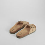 Sandalia bio corcho hebilla beige SENDA ROAD