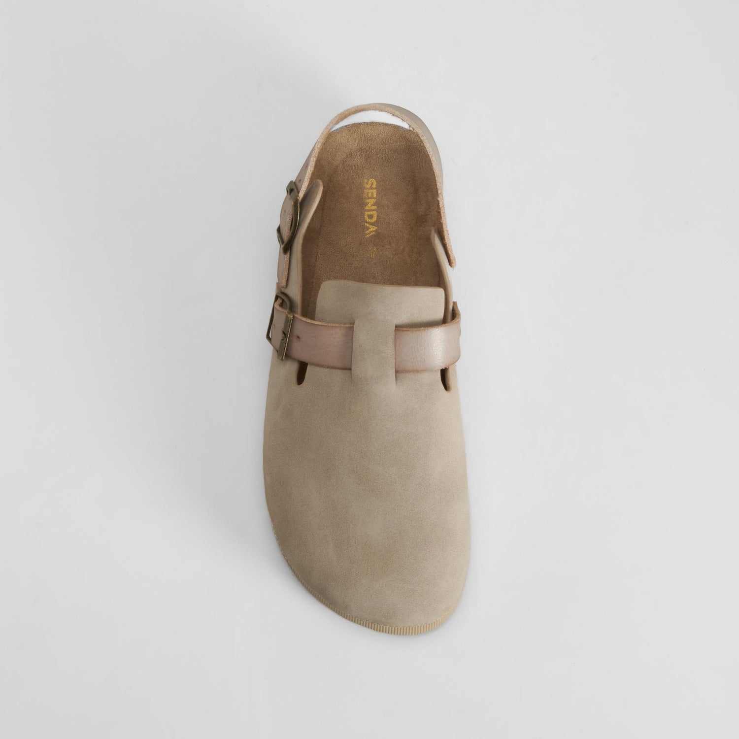 Zueco bio doble hebilla beige SENDA ROAD