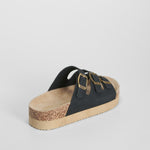Sandalia bio tres hebillas negra SENDA ROAD