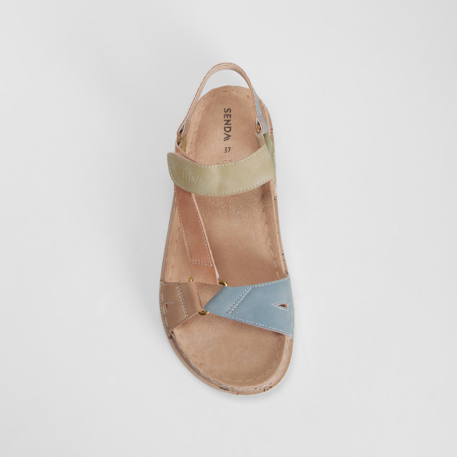 Sandalia bio velcro multicolor SENDA ROAD