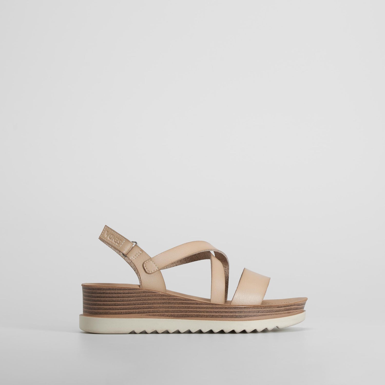 Sandalia cuña beige SENDA ROAD
