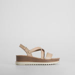 Sandalia cuña beige SENDA ROAD