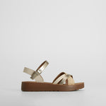 Sandalia plataforma tiras blanca SENDA ROAD