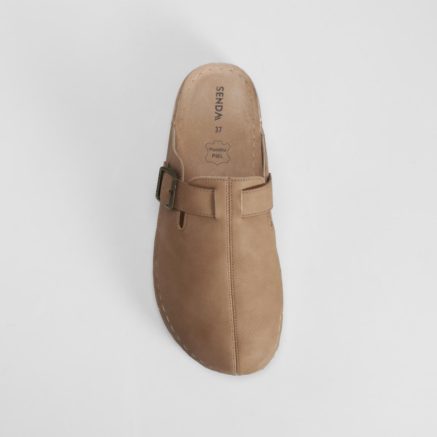 Zueco con hebilla beige SENDA ROAD