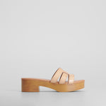 Sandalia tacón beige SENDA ROAD