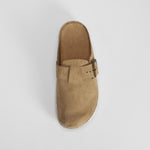 Zueco bandeleta yute piel beige SENDA ROAD