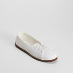 Zapatilla lona con cordón blanca COCONUT