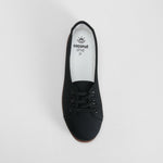 Zapatilla lona con cordón negra COCONUT