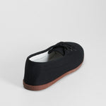 Zapatilla lona con cordón negra COCONUT