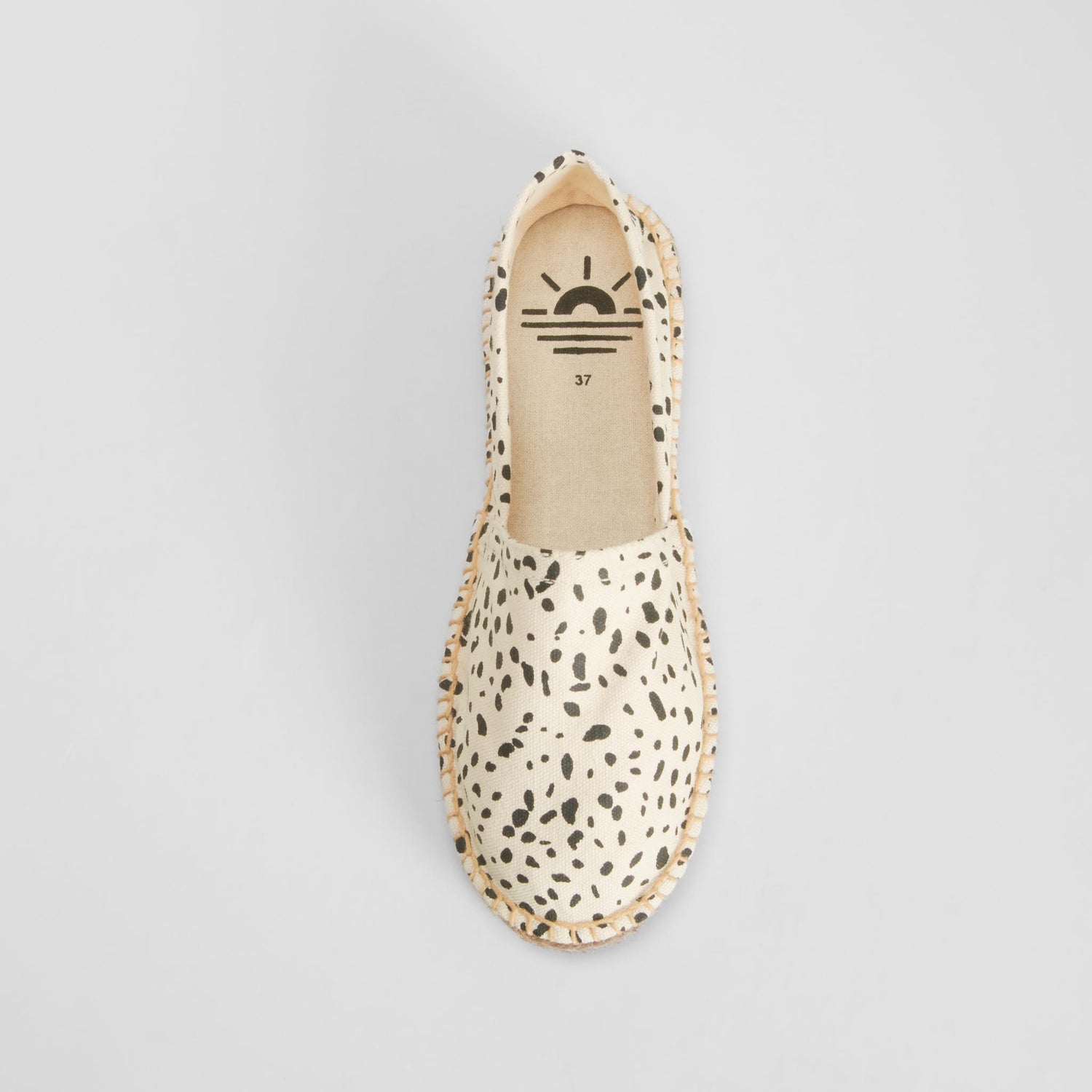 Alpargata yute lunares beige COCONUT
