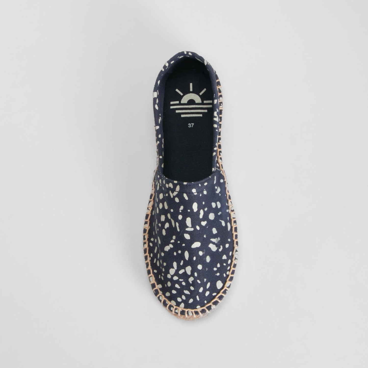 Alpargata yute estampada azul COCONUT