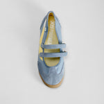 Bailarina con velcro azul XTI